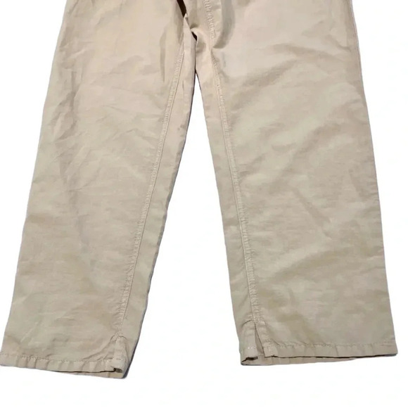 (NWOT) Zara High-Rise Cotton-Linen Jogger Pants -– Tan, Size 2 - Picture 8 of 9